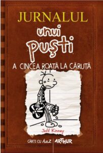 Coperta cărții Jurnalul unui puști 7. A cincea roată la căruță de Jeff Kinney