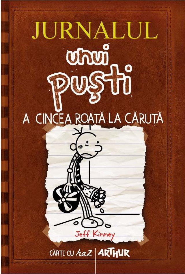 Coperta cărții Jurnalul unui puști 7. A cincea roată la căruță de Jeff Kinney