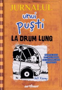 Coperta cărții Jurnalul unui puști 9. La drum lung de Jeff Kinney