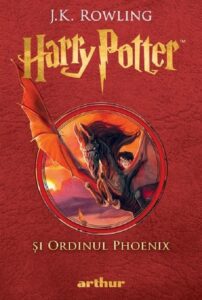 Coperta cărții Harry Potter și Ordinul Phoenix de J.K. Rowling