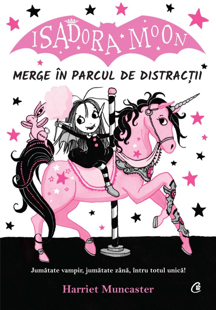 Coperta cărții Isadora Moon merge în parcul de distracții, ediția în limba română